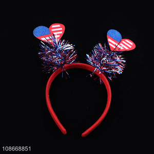 Wholesale Patriotic American Independence Day Hair Hoop for Women Girls Kids