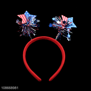 Good Quality American Independence Day Hair Hoop Patriotic Party Headband Wholesale