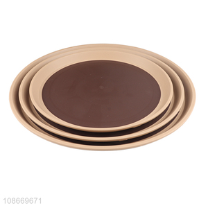 Factory price round home restaurant food serving tray for sale