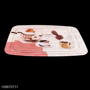 Good price decorative serving trays plastic serving platter