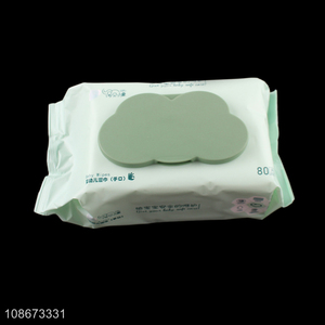 Wholesale 80 sheets thick disposable baby wet wipes for hand & face cleaning
