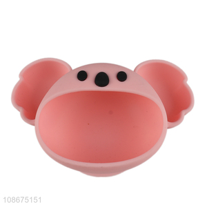 Hot selling cute silicone koala suction <em>plate</em> for baby toddler