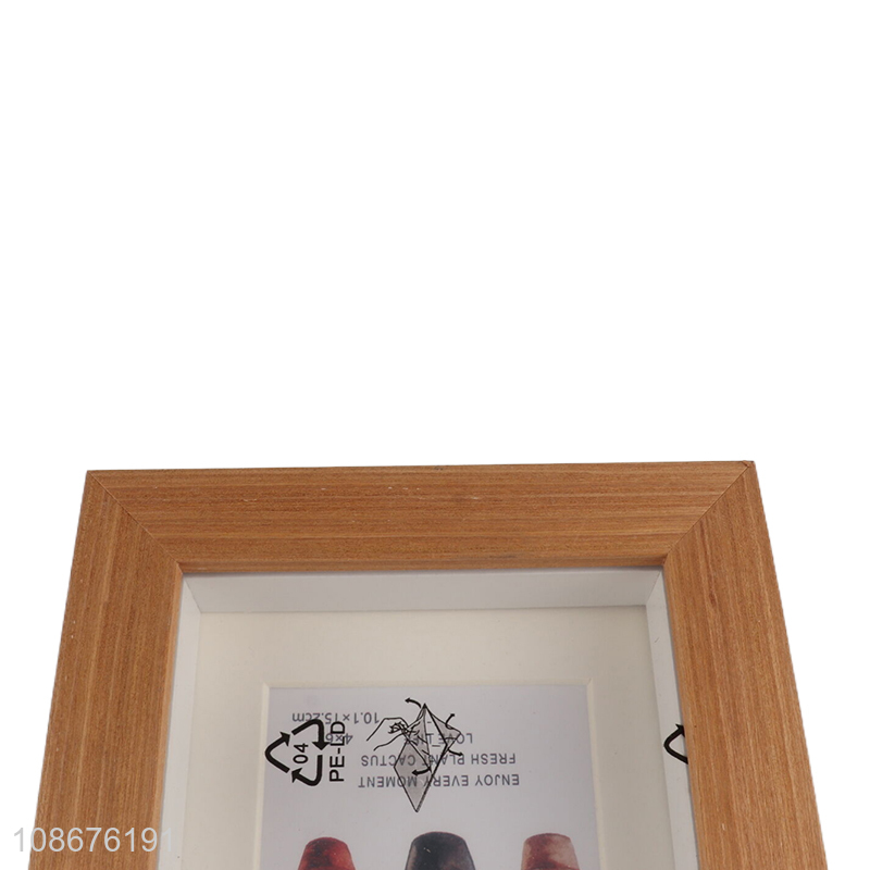 Wholesale 6 7 Inch Imitated Wood Picture Frame Custom Photo Frame