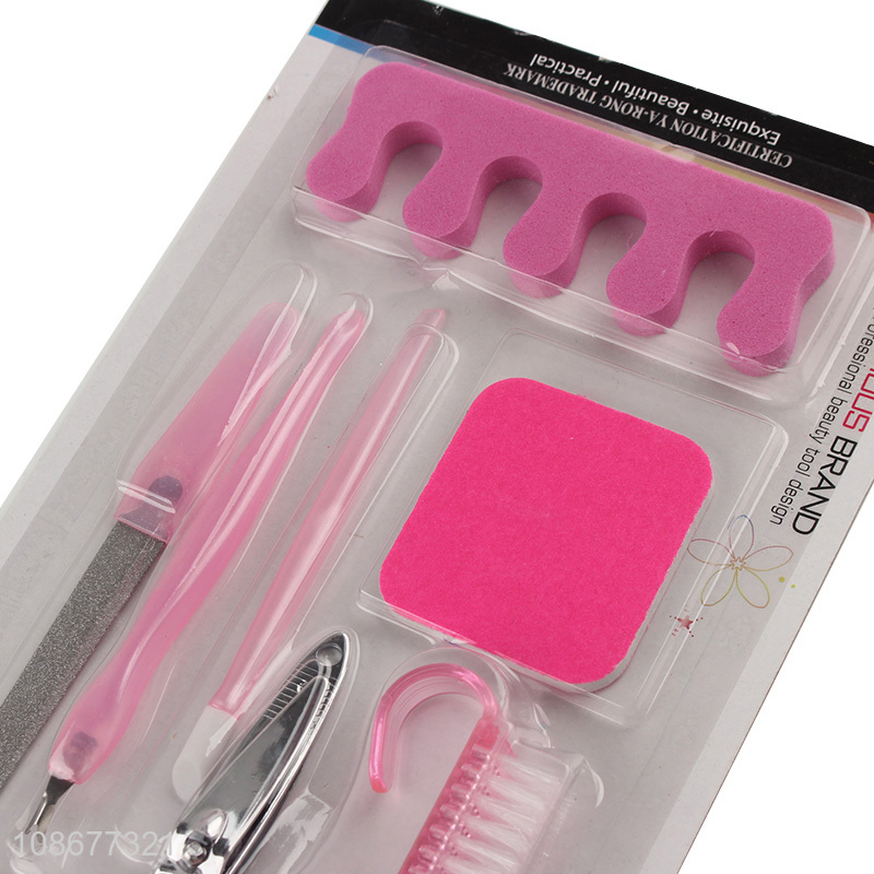 Wholesale 7pcs stainless steel beauty tools manicure pedicure kit