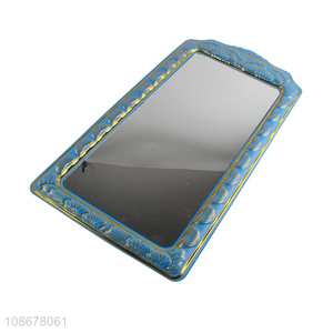 Good quality Chinese style wall mounted peony mirror for bathroom vanity