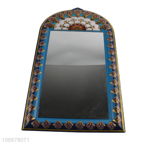 Factory price Chinese style bathroom vanity wall mounted peacock mirror