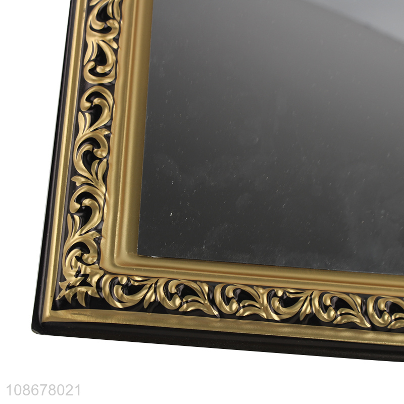 Wholesale metallic pvc frame arched mirror bathroom vanity wall mirror