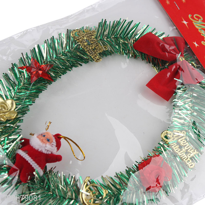 New design home christmas hanging wreath for christmas decoration