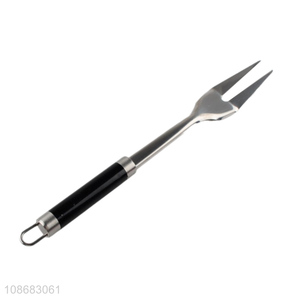 Wholesale stainless steel barbeque meat fork carving fork camp cooking tool