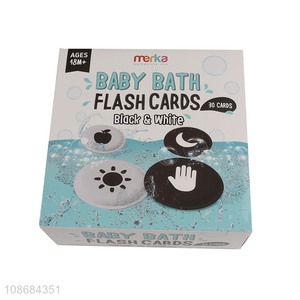 Yiwu market educational toys baby bath toy flash card set for sale