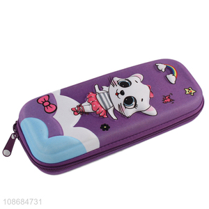 China factory cartoon students stationery pencil case with zipper