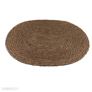 Good quality heat insulation woven cattail rope <em>placemat</em> for dining table