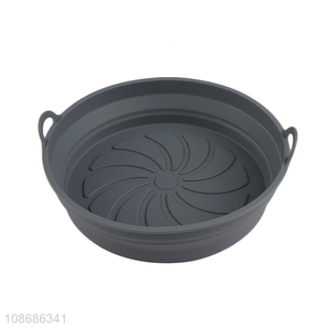 Factory price folding silicone heat-resistant baking pan air fryer pot