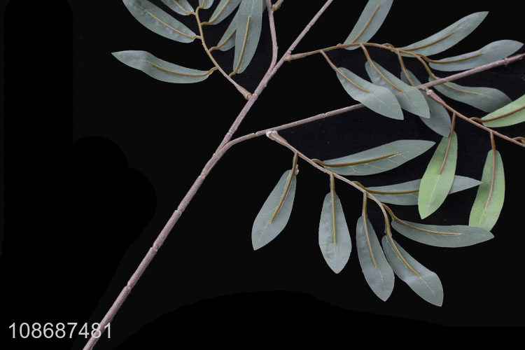 Wholesale 91pcs leaves 3 branch artificial olive leaf for home decoration