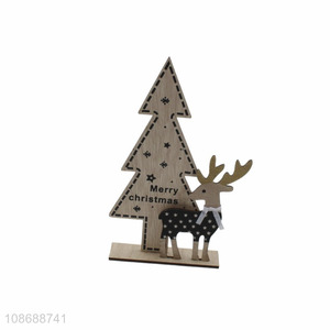 Hot sale wooden Christmas figurine Christmas centerpieces party decorations