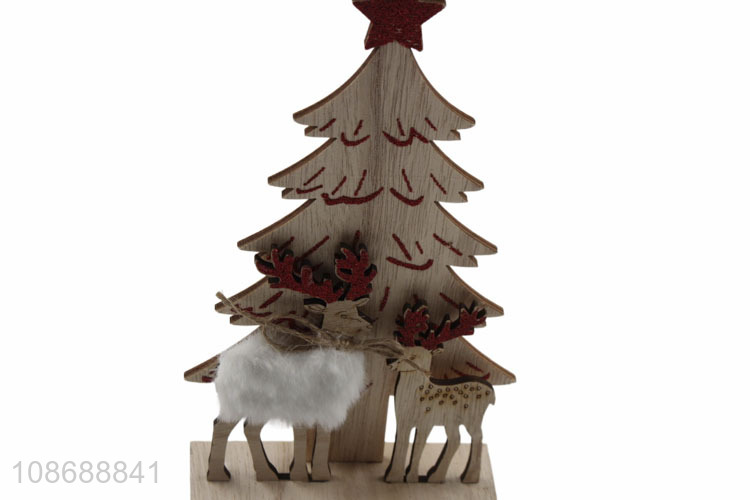 Good quality wooden Christmas reindeer statue Christmas gifts for kids