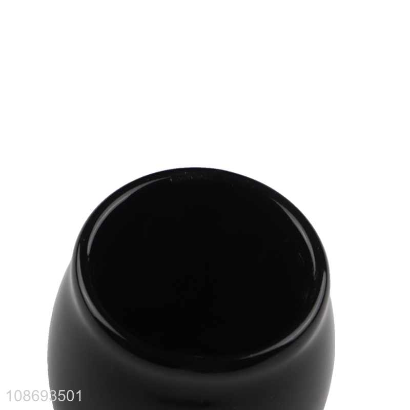 Good quality drum shaped ceramic pen holder desktop organizer
