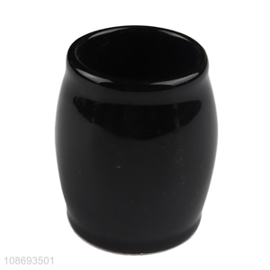 Good quality drum shaped ceramic pen holder desktop organizer