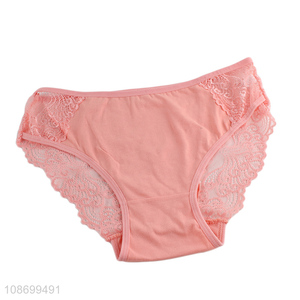 New product women's cotton briefs sexy lace cotton panties