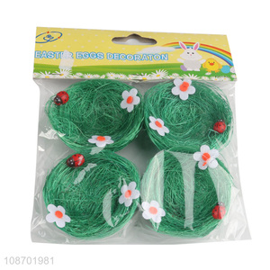 New arrival 4pcs handmade Easter chick nest for Easter decorations