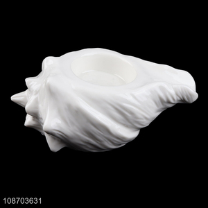 New prodeuct ceramic conch candle holder tealight holder for home decor