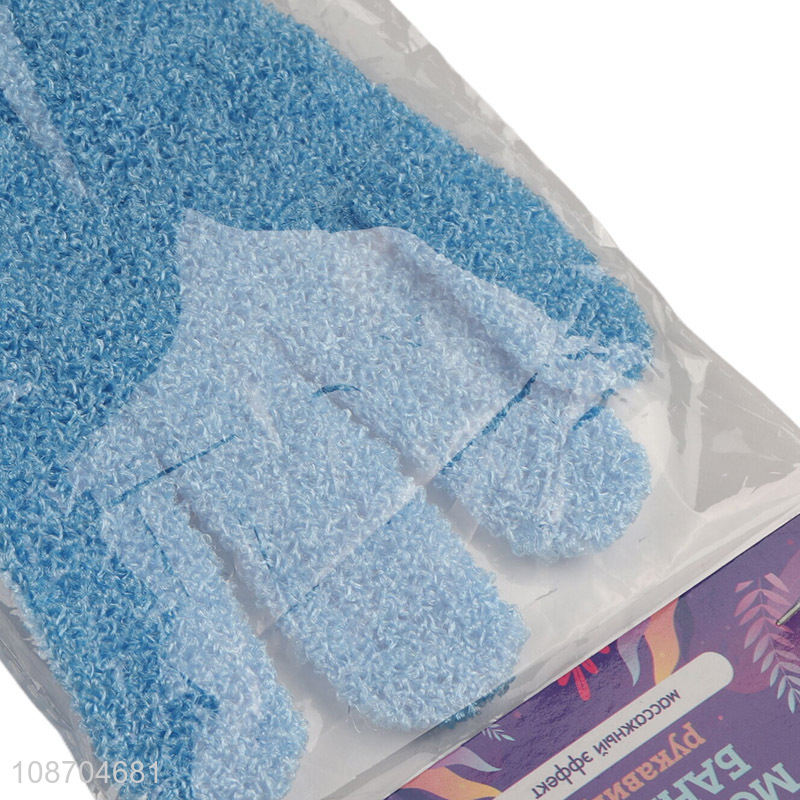 Good quality skin-friendly exfoliating gloves bath gloves body exfoliator scrubber