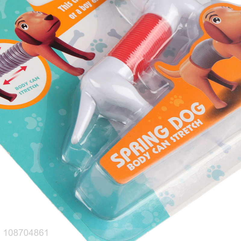 Top sale telescopic spring dog toy stress relief toy wholesale