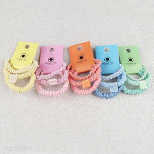 Hot selling multicolor hair decoration girls hair ring hair rope wholesale