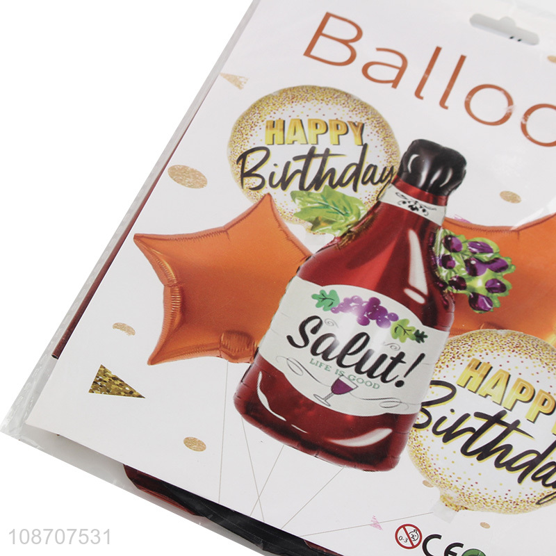 Latest products birthday party decoration foil balloon set for sale