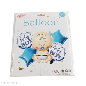 Yiwu factory baby shower foil balloon set for party decoration