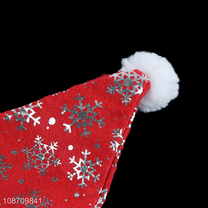 New product unisex Christmas hat non-woven fabric santa hat for adults