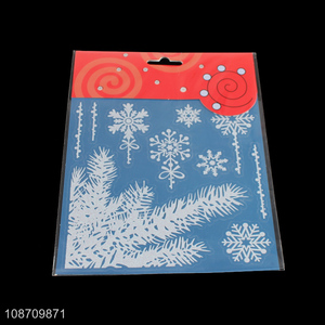 Factory price Christmas window clings Xmas window decals for shop windows