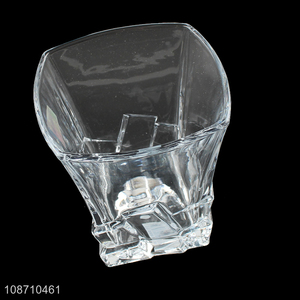Good quality 300ml clear engraved lead-free whiskey bourbon glasses