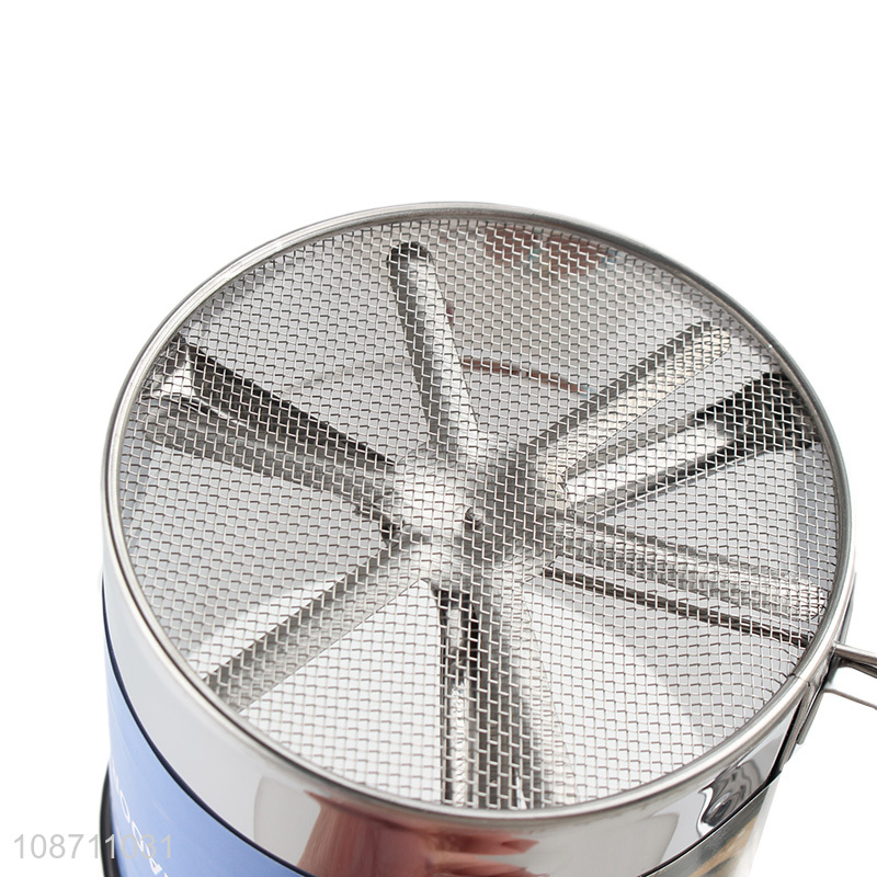 Yiwu market stainless steel handheld baking tool flour sifter for sale