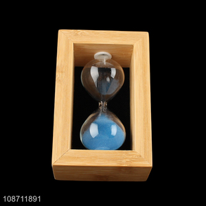 Hot selling wooden frame glass hourglass sand timer sand clock