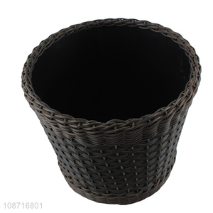 China wholesale decorative flower pot garden woven flower basket