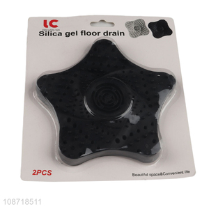 Online wholesale silicone 2pcs star shape kitchen sink drain stopper