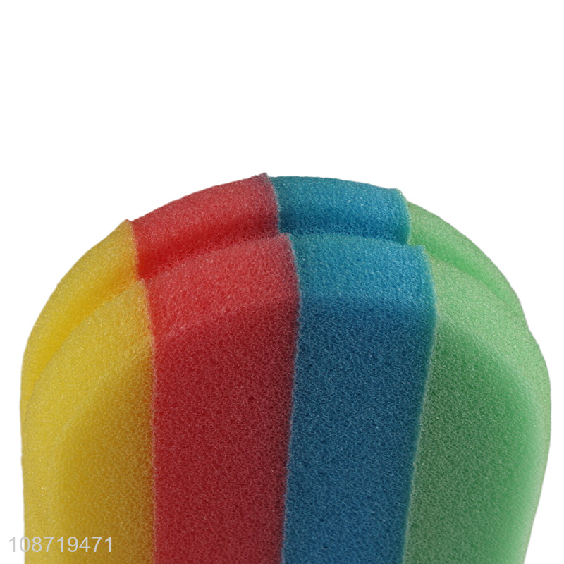 Good selling popsicle shape soft colorful bath shower sponge wholesale