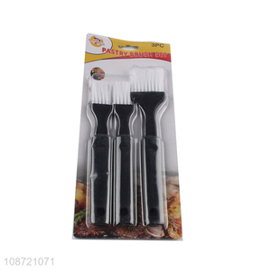 Low price 3pcs oil brush barbecue brush set for sale