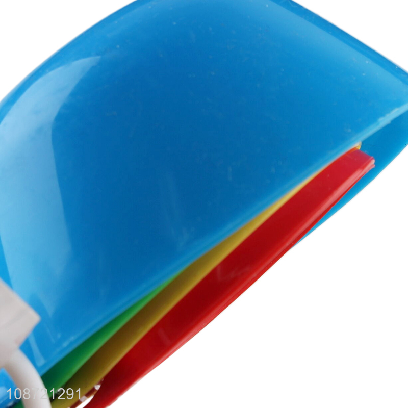 Factory price multicolor plastic measuring tool measuring spoon set