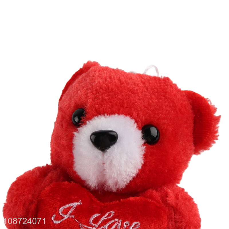 Wholesale cute soft Valentines plush bear toys stuffed animal toy