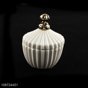 New design ceramic decorative jewelry box multi-purpose storage jar for home
