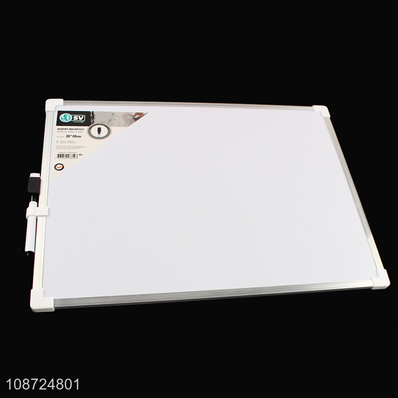 Wholesale double sided whiteboard aluminum frame writing board with marker