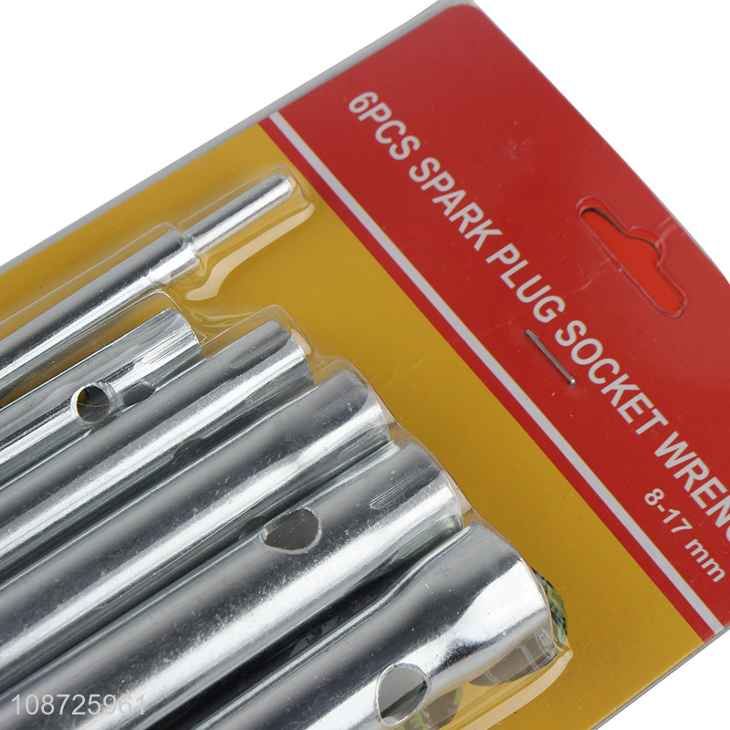 Online wholesale 6pcs spark plug socket wrench box spanner auto repair tools