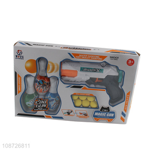 New product 2-in-1 magic gun water shooting soft bullet gun toy