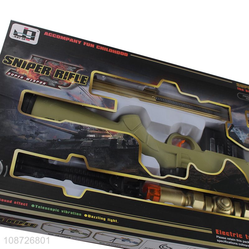 Wholesale electric toy gun electric sniper rifle with sound & led light