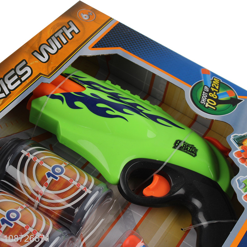 Online wholesale kids toy guns plastic shell soft bullet gun toy