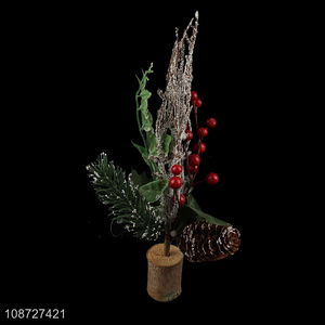 Good quality artificial Christmas tree ornaments Christmas table centerpices
