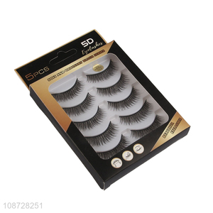 Best selling natural long lasting 3d false eyelashes wholesale