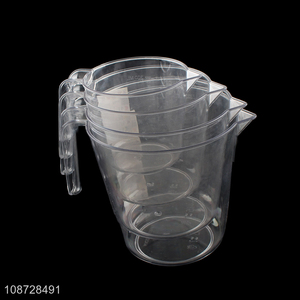 Good quality clear plastic measuring cup kitchen measuring tools for baking